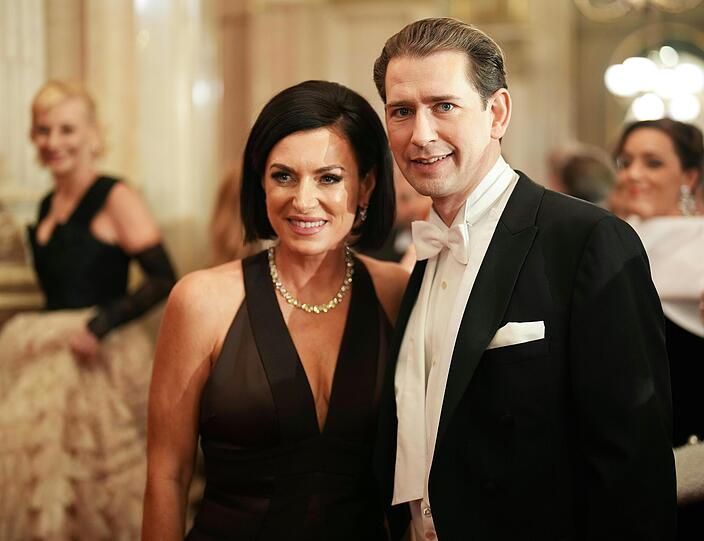 Elisabeth K&ouml;stinger und der ehemalige &ouml;sterreichische Bundeskanzler Sebastian Kurz