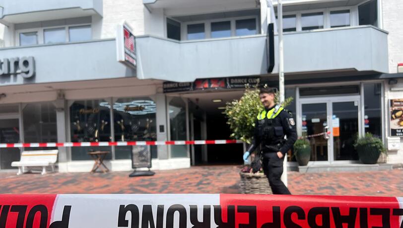 Der Tatort auf Sylt wurde von der Polizei abgesperrt.