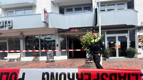 Der Tatort auf Sylt wurde von der Polizei abgesperrt.