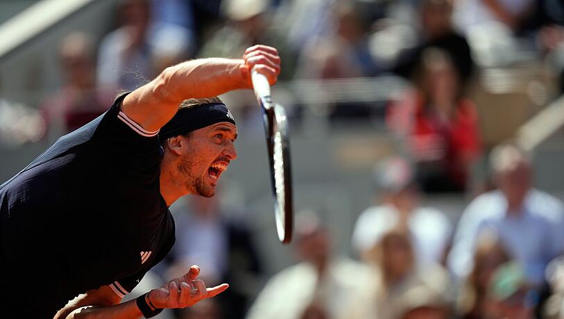 Alexander Zverev beim Aufschlag. Alexander Zverev beim Aufschlag.