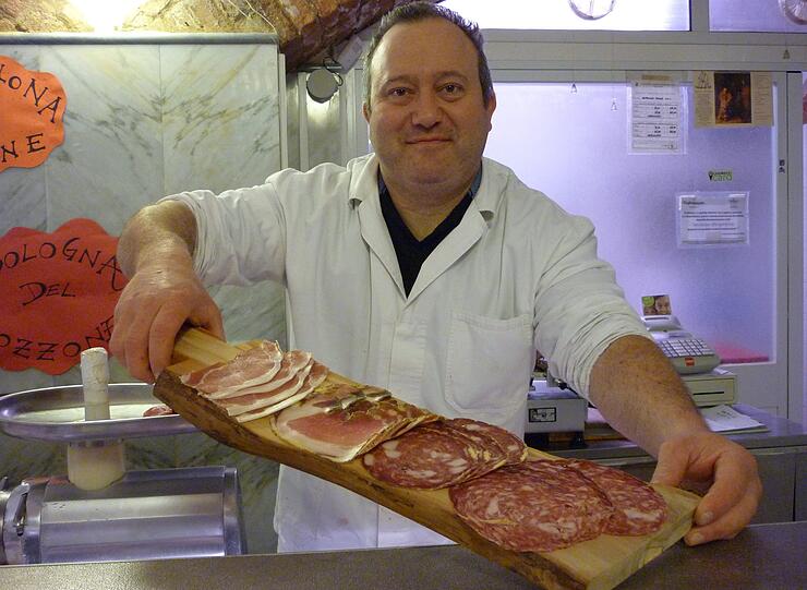 Metzger in Siena.