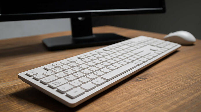Weil der Computer wohl nicht so ganz wollte wie sein Besitzer, musste kurzerhand die Tastatur dran glauben.  (Symbolbild)