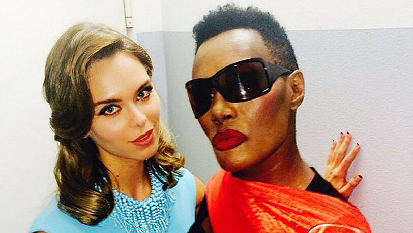 Liliana Nova und Grace Jones auf der Mailänder Fashion Week Liliana Nova und Grace Jones auf der Mailänder Fashion Week