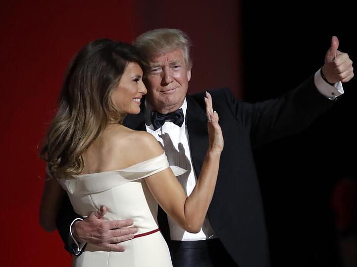 Donald Trump und seine Frau Melania am Tag seiner Amtseinführung beim "Liberty Ball".