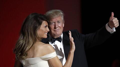 Donald Trump und seine Frau Melania am Tag seiner Amtseinführung beim "Liberty Ball".