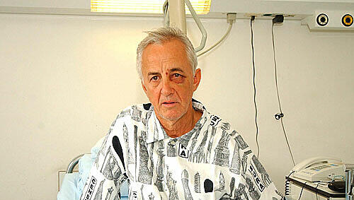 Bodo Müller 2003 im Krankenhaus Bodo Müller 2003 im Krankenhaus