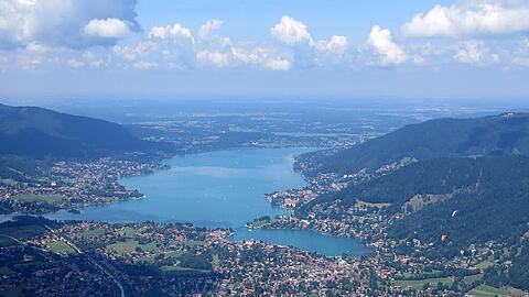 Ein herrlicher Blick über den Tegernsee.