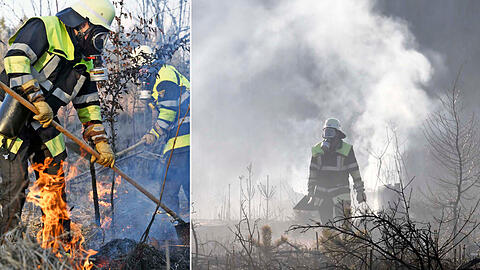Erneuter Waldbrand in Perlach: Die Bilder.