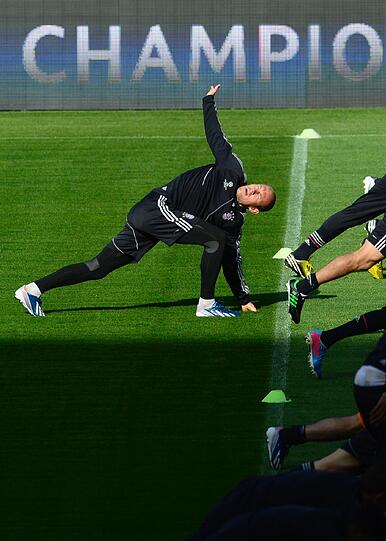 Das Abschlusstraining des FC Bayern im Camp Nou - die Bilder zum Durchklicken.