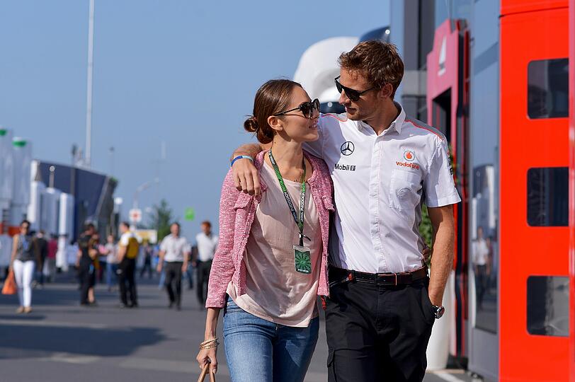 Jenson Button und seine Frau Jessica Michibata