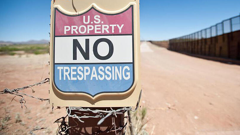 US-Grenze in in Naco, Arizona: Mit einer Mauer will US-Präsident Donald Trump die illegale Einwanderung und den Drogenschmuggel stoppen.