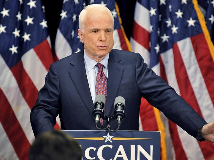 Gibt den hardliner: John McCain.