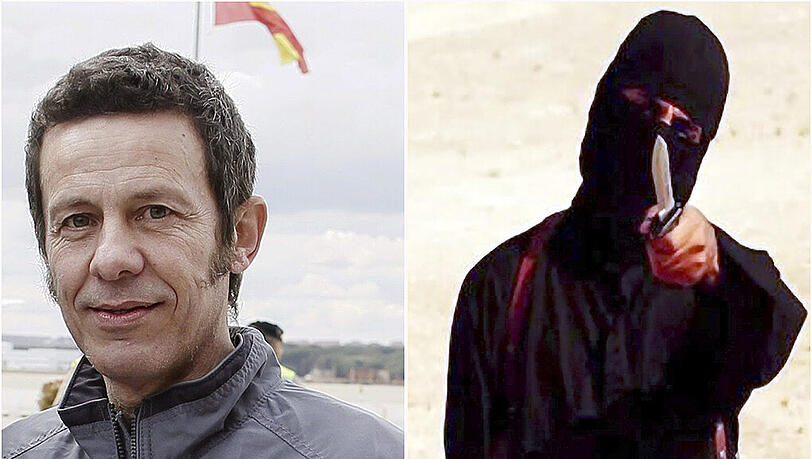 Der spanische Journalist Javier Espinosa (l.) war sechs Monate lang eine Geisel von IS-Killer Dschihadi John