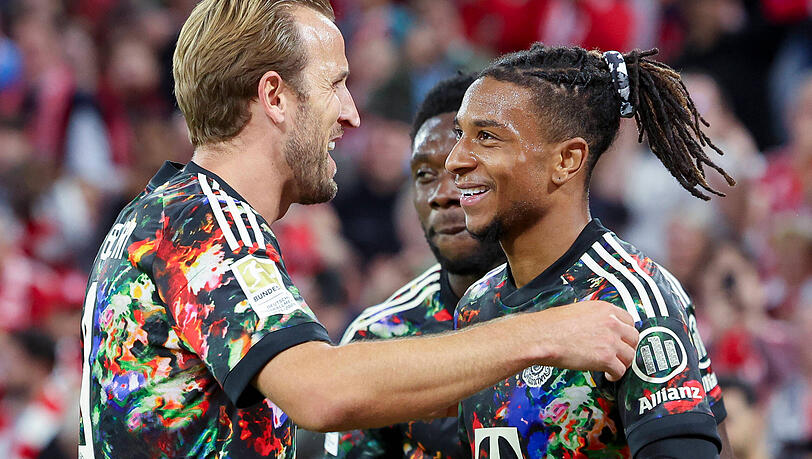 Die beiden Superstars des FC Bayern: Harry Kane (l.) und Michael Olise.
