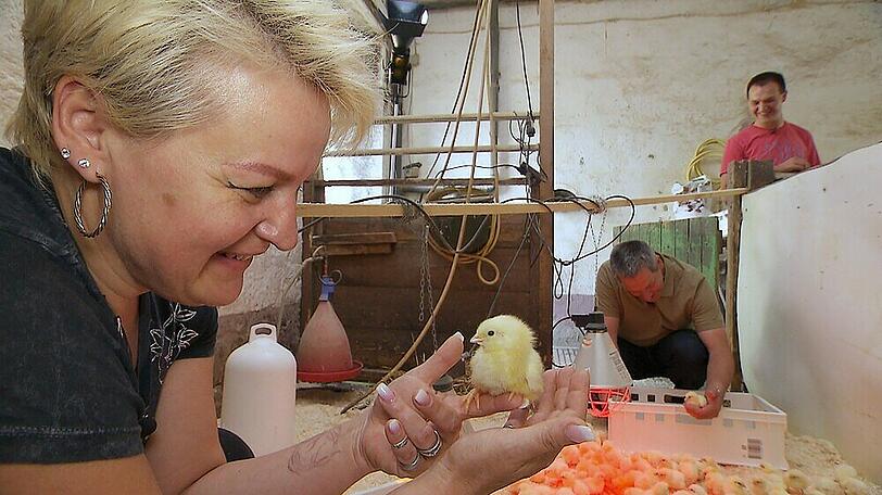 Tatjana und Rüdiger im siebten Küken-Himmel