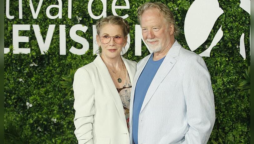 Melissa Gilbert und Ehemann Timothy Busfield bei einem Auftritt in Monaco im Juni 2023.