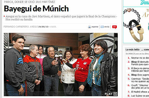 Familie Martínez bei einem Weißbier