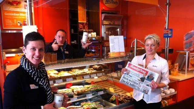 Die AZ und einen Gratis-Kaffee - das gibt's vom 12. März bis 2. April in der Aral-Tankstelle an der Kapuzinerstraße 46 und in der Garmischer Straße 197.