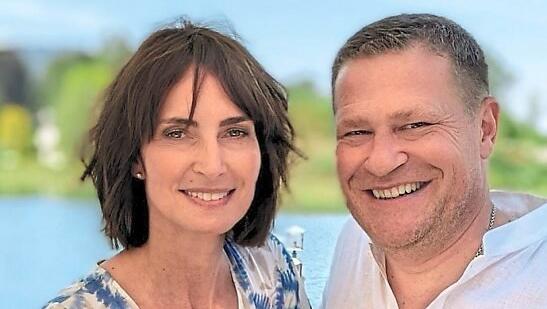Sie haben am Tegernsee Ja gesagt: Max Eberl und seine Natascha.
