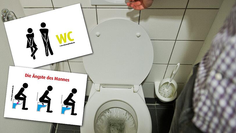 Lustige PinkelSprüche "Du treibst mich in den Urin" Abendzeitung