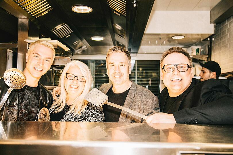 Julian David, Sabine Emmerich, Manou Lubowski und Markus Mensch