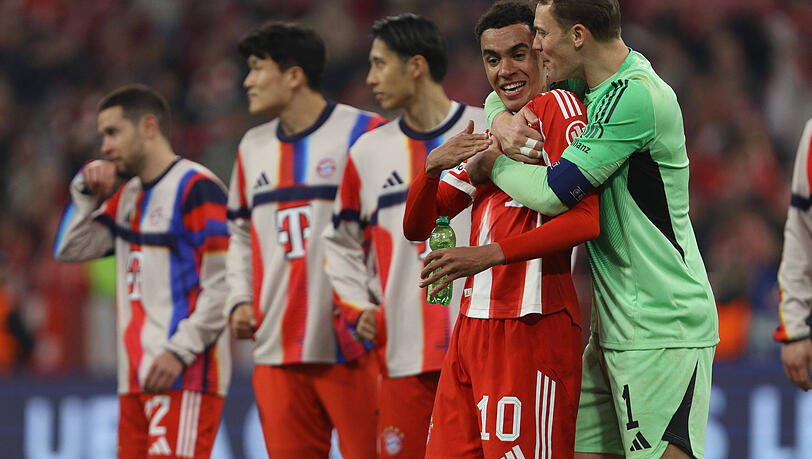 Neuer und die Bayern stehen im Halbfinale gegen PSG. Neuer und die Bayern stehen im Halbfinale gegen PSG.