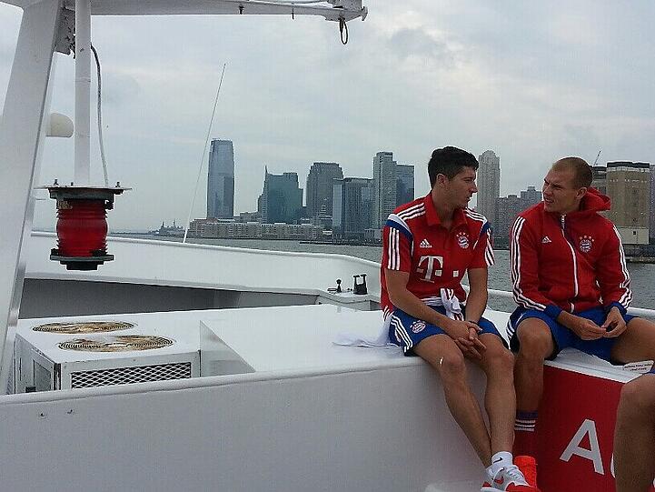 Weitere Bilder der Sightseeing-Tour des FC Bayern München.