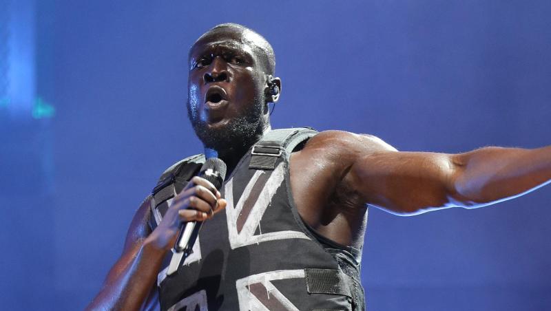 Stormzy beim Glastonbury Festival. Stormzy beim Glastonbury Festival.