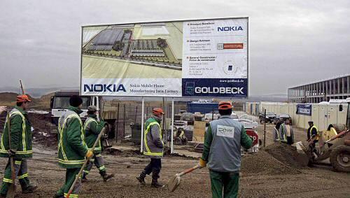 Baustelle des Nokia-Werkes in Rumänien Baustelle des Nokia-Werkes in Rumänien
