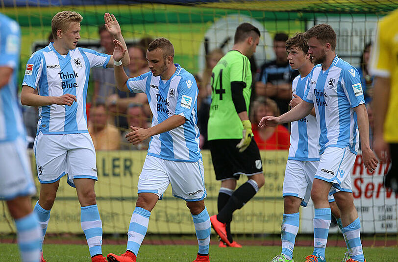 Drittes Testspiel in der Vorbereitung des TSV 1860 München: Die Löwen traten am Sonntag beim SV Kirchanschöring an. Die Bilder vom Spiel.