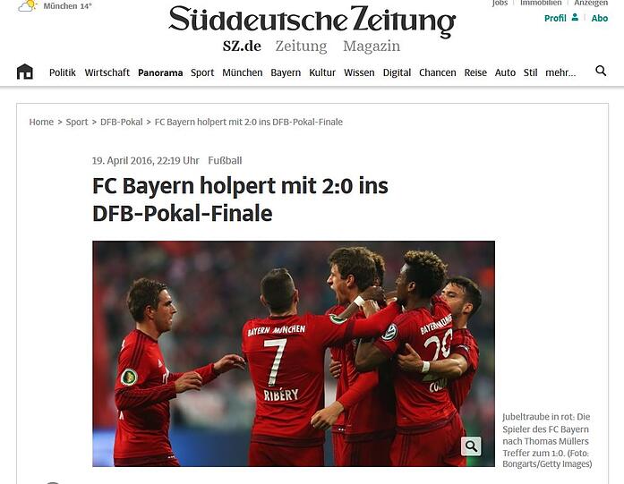 Die Süddeutsche findet auch, dass der Auftritt "holprig" war.