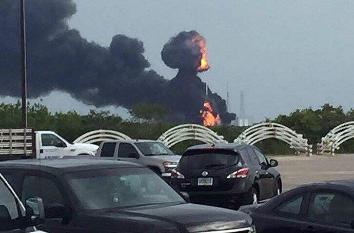 Auf dem Weltraumbahnhof Cape Canaveral ist eine SpaceX-Rakete explodiert.