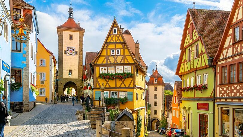 Rothenburg ob der Tauber ist eines der Highlights der Romantischen Straße.
