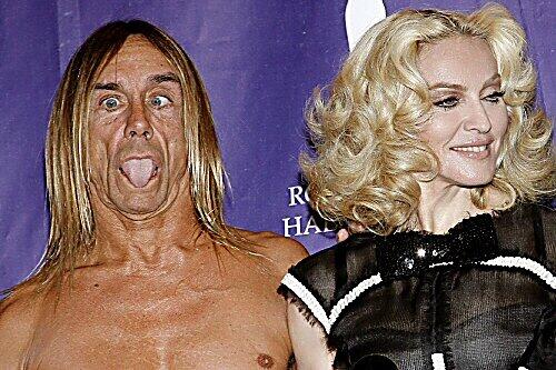 Madonna in der Hall of Fame - aber wo war Guy Ritchie? Und was macht Iggy Pop da?