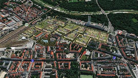 So stellt sich der Münchner Architekt Tilmann Rohnke das Großmarkt-Areal vor.