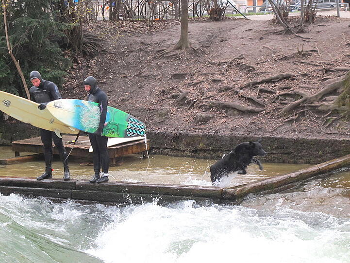 Impressionen vom Eisbach.