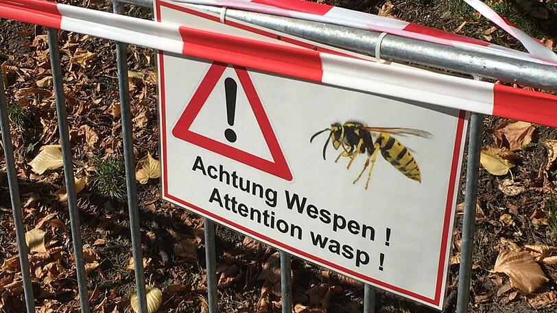 Ein Schild an der Bavaria.