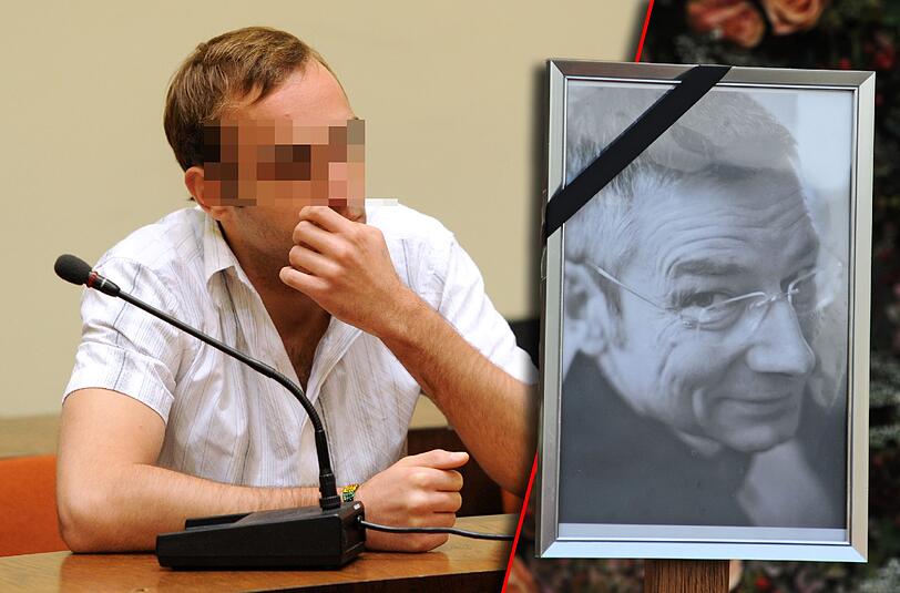 Sebastian L. bei der Urteilsverkündung 2009. Der 22-Jährige wurde zwei Jahre früher aus der Haft entlassen. Er und ein weiterer Täter hatten den Manager Dominik Brunner (l) am S-Bahnhof Solln zu Tode geprügelt.