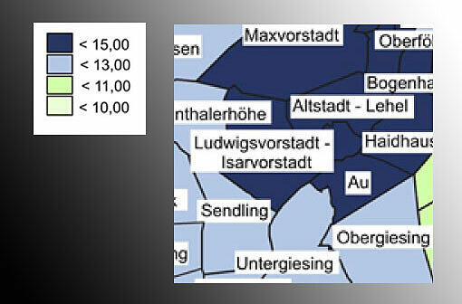 Ludwigvorstadt - Isarvorstadt: 14,1 Euro/qm