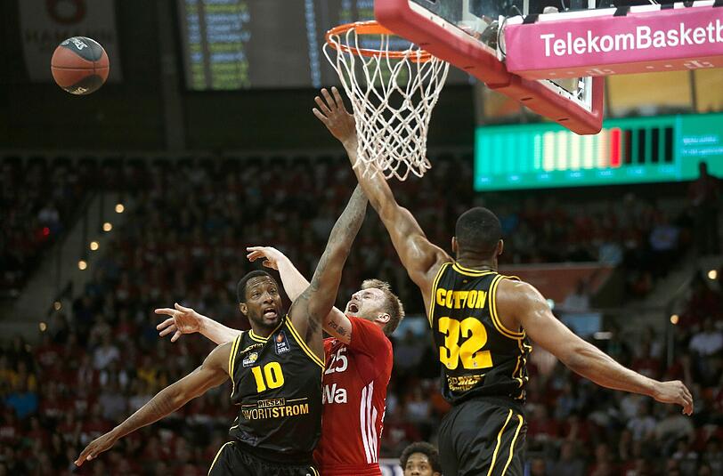 Die Bayern Basketballer kassierten am Dienstagabend gegen Ludwigsburg den Ausgleich.