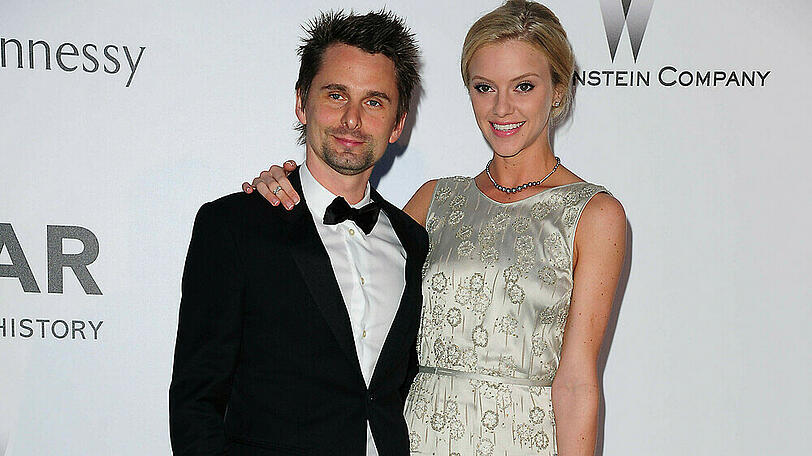 Matt Bellamy und Elle Evans schweben im Babyglück.