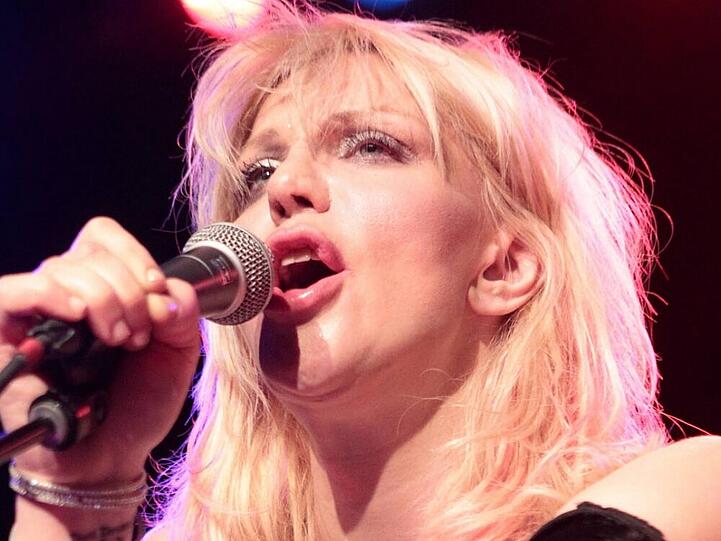Courtney Love live on stage in Philadelphia