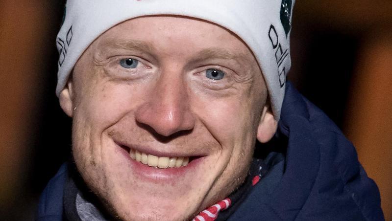 Johannes Thingnes Bö aus Norwegen freut sich über Gold. Foto: Sven Hoppe/dpa/Archivbild Johannes Thingnes Bö aus Norwegen freut sich über Gold. Foto: Sven Hoppe/dpa/Archivbild