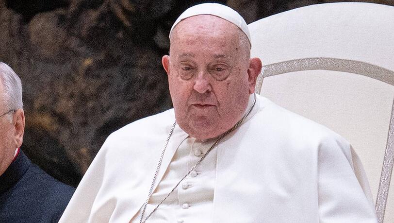 Papst Franziskus im Februar 2025.