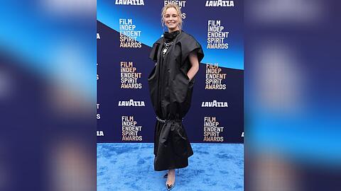 Schauspielerin Nina Hoss &uuml;berrascht bei den Spirit Awards in Kalifornien.