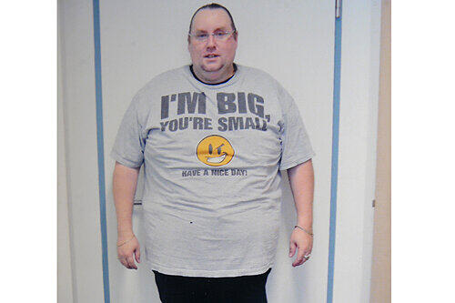 Stefan Kappel vor neun Monaten: Da wog der Nürnberger gute 180 Kilogramm....