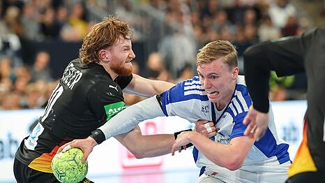 DHB-Debütant Tom Kiesler schreckte vor keinem Zweikampf zurück.