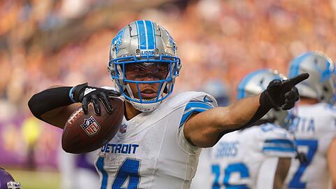 Amon-Ra St. Brown freut sich auf das NFL-Heimspiel mit den Detroit Lions in M&uuml;nchen. (Archivbild)
