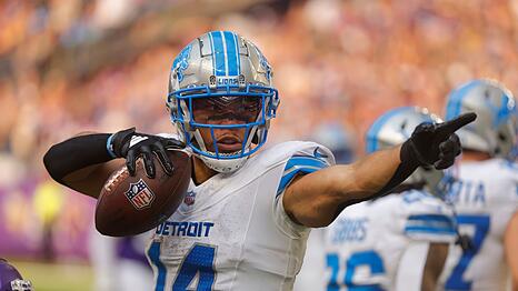 Amon-Ra St. Brown freut sich auf das NFL-Heimspiel mit den Detroit Lions in M&uuml;nchen. (Archivbild)