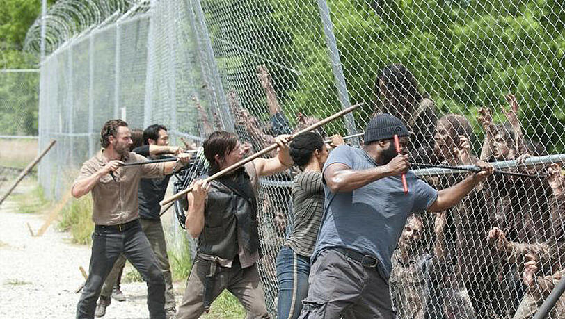Szene aus der vierten Staffel von "The Walking Dead" Szene aus der vierten Staffel von "The Walking Dead"